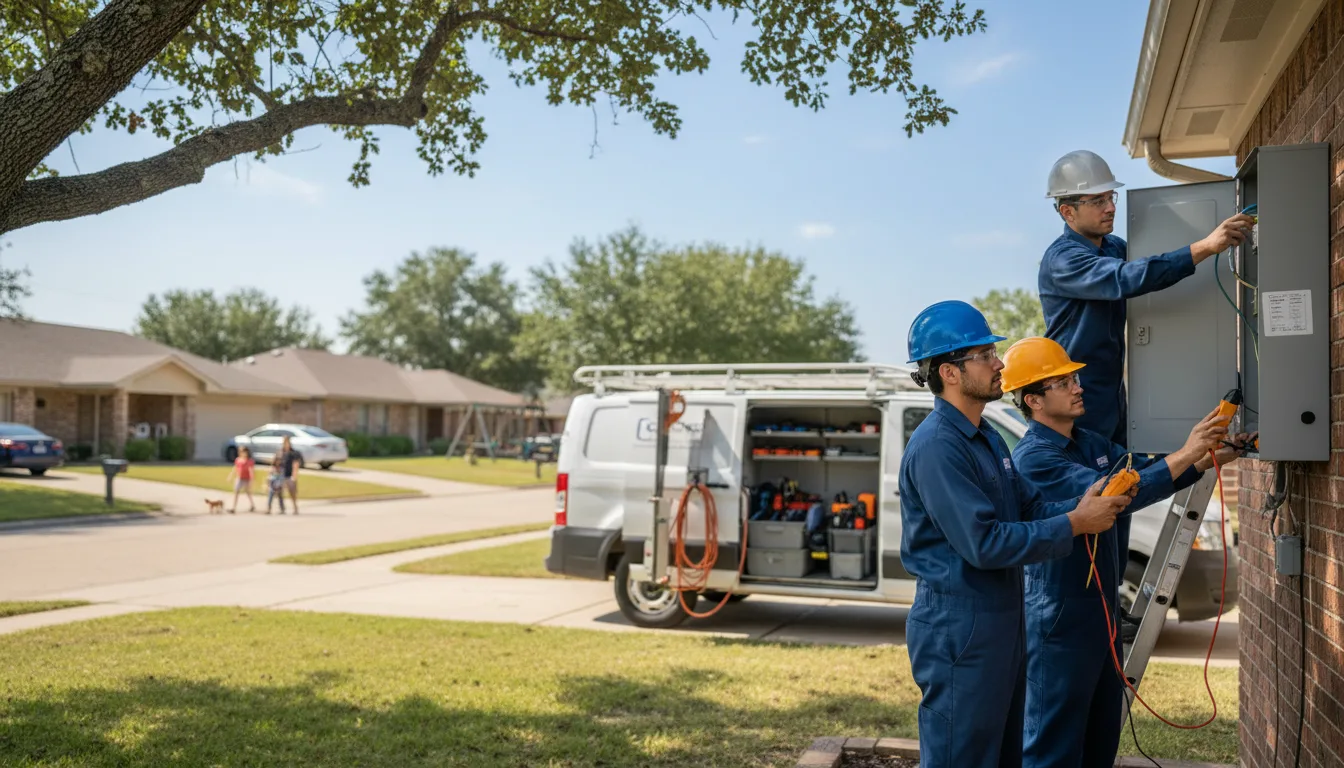 Certified electrician providing emergency electrical services in Mchenry, MS